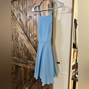 Lulu's Strapless Blue Dress